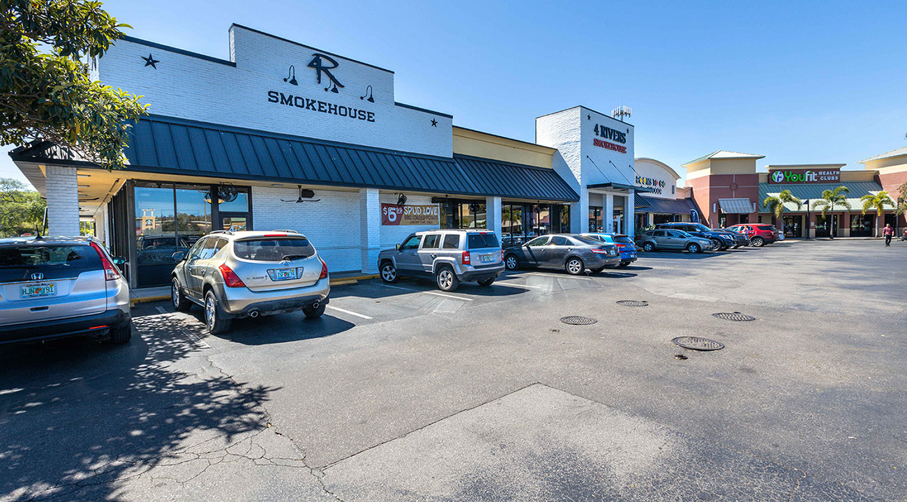 SC2 Exterior of The Shoppes of Carrollwood shopping center in Tampa, Florida